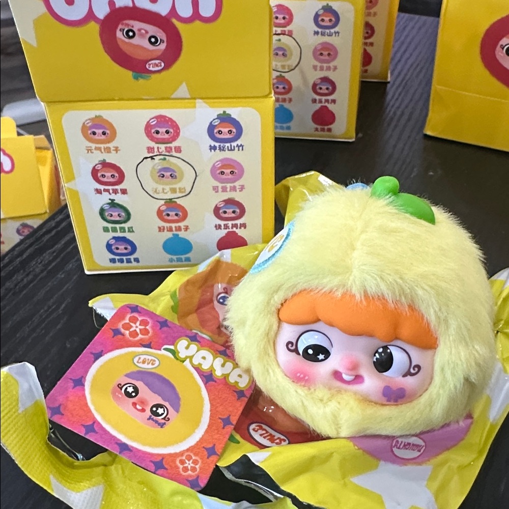 Yaya Fun Fruits Yellow/Orange Plush Toy NIB